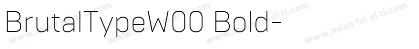 BrutalTypeW00 Bold字体转换